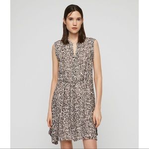 All Saints | Clari Kara Dress Light Pink Leopard